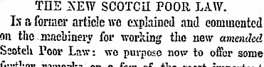 THE 2\EW SCOTCH POOR LAW. Is a former ar...