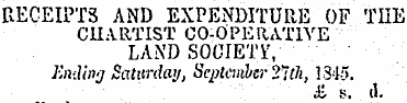 RECEIPTS AND EXPENDITURE OF TIIE CHARTIS...