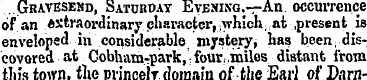 ' .. Gravesend, Saturday Evening.—An occ...