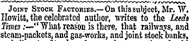 Joist Siock Factories.—On this subject, ...