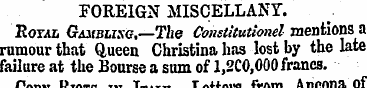FOREIGN MISCELLANY/. Eoval GiiiBLise,—Th...