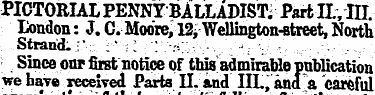 PICTORIAL PENNY BALLADISTV Part II, in. ...