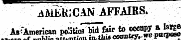 AMERICAN AFFAIRS. AsOmerican poMficTbldV...