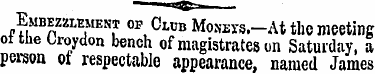 Embezzlement of Club Moww.-At the meetin...