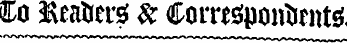 Co ftea&ersf $c Corresipontient^