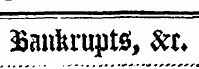 Bankrupts, &*?