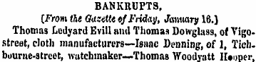 BANKRUPTS, [^rom the Gazette of Friday, ...