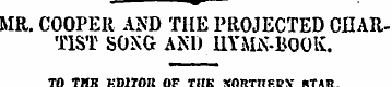 v MR. COOPER AND THE PROJECTED CHARTIST ...