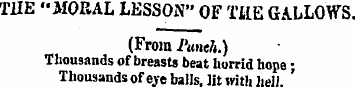 THE "MORAL LESSON" OF 'ME GALLOWS. (From...