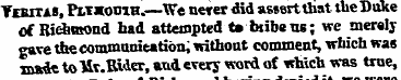 Veritas, Plv«odih.—We never did assert t...
