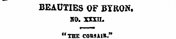 BEAUTIES OF BYRON. 50. xxxn. "THE C0B3A1...