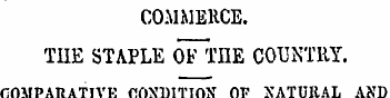 COMMERCE. THE STAPLE oFi'IIE COUNTRY. CO...