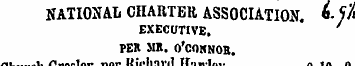 NATIONAL CHARTER ASSOCIATION. *»- # EXEC...