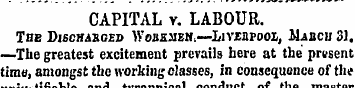 CAPITAL v. LABOUR. The Discharged Wobk2i...