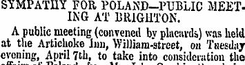 SYMPATHY FOR POLAND-PUBLIC MEETING AT BR...