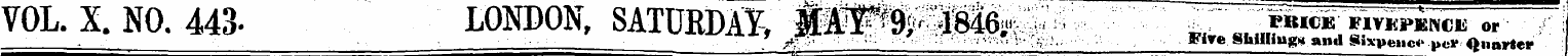 VOL. X. NO. 443- LONDON, SATURDAY, IMKpa...