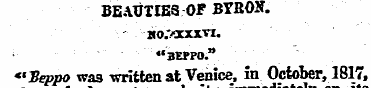 BEAUTIES-OP BYROX. H0.'AXXXV1. "BErro." ...