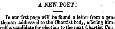 A NEW POET! In our first page will be fo...
