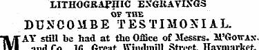 LITHOGRAPHIC EXGKAVIXGS OF THE BUNCOMBE ...