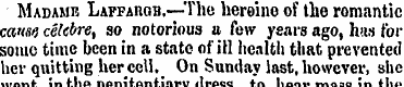Madame Lappam)**.—The heroine of the rom...