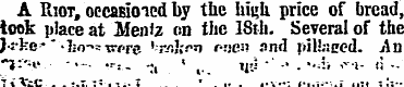 A Riot, occasioned by the high price of ...