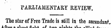 PARLIAMENTARY REVIEW. The star of Free T...