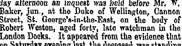 day afternoon an inquest was held before...