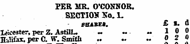 PER MR. O'COSHOR. SECTIOS So. 1. BBABEB ...