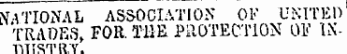 NATIONAL ASSOCIATION OV UNITED TRADES, FOR. THE PROTECTION OF INTYTTSTR.Y.