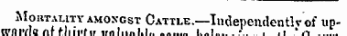 lul Mortality amongst Cattle.—Independents of up-(fillVla /if tlllllfif ifnl.inl.l.. l.-l • . .1 ' .-. .'..