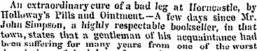 An extraordinary cure of a b;id leg at I...
