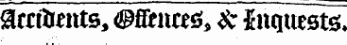 arrftmtts, ^ fffcncetf, & inquests;,