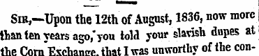 Sir,—Upon the 12th of August, 1336, now ...