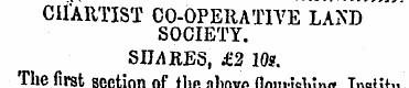 CIIAllTIST CO-OPERATIVE LAND SOCIETY. SH...