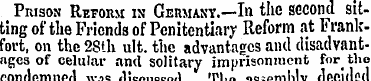 Pkison Reform in Germany.—In the second ...