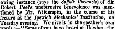 owing instance (says the Suffolk Chronic...