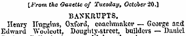 [From the Gazette of Tuesday, October 20...