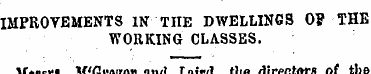 IMPROVEMENTS IN THE DWELLINGS 0? THE WOR...