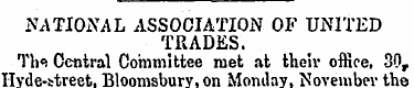 NATIONAL ASSOCIATION OF UNITED TRADES. T...
