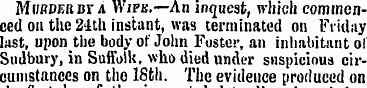MrmPEfiur a Wipb.—An inquest, which comm...