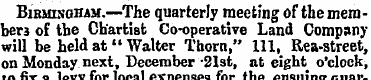 BiBMisGHAM.—The quarterly meeting of the...