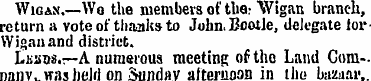 Wigam.—Wo the members of thar Wigan bran...