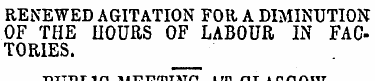 RENEWED AGITATION FOR A DIMINUTION OF TH...