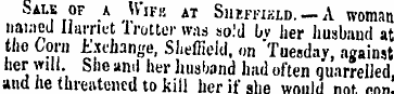 Sale or a VVifk at Shefwkld. —A woman na...