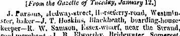 [Prom the Gazette o) Sunday, Jamtary 12....