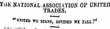 TilE NATIONAL ASSOCIATION OF UNITED TRAD...