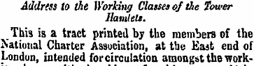 Address to the Working Classes of the To...
