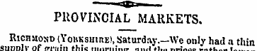 iwJITLp PROVINCIAL MARKETS. Richmond (Yo...