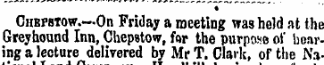 CuBpstow.—On Friday a meeting was held a...