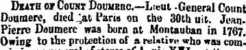 Dxath ofCouht Doumehc—Lieut -General Cou...